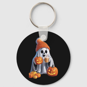 Chaveiro Tema de Halloween com um Fantasma Assustador Encan