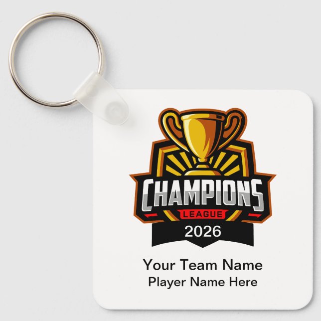 Chaveiro Tema do Campeonato da Equipe Pulseiras Personaliza (Frente)
