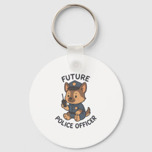Chaveiro Tema do Futuro Policial Cachorro