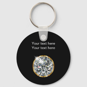 Chaveiro Tema elegante da jóia do diamante