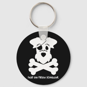 Chaveiro Tema o Schnauzer do pirata