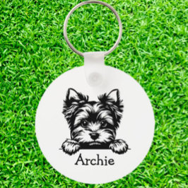 Chaveiro Tema Personalizado do Welsh Terrier Puppy