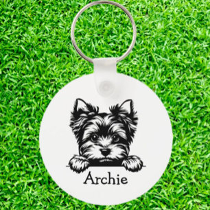 Chaveiro Tema Personalizado do Welsh Terrier Puppy