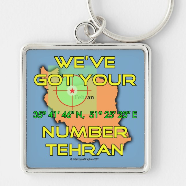 Chaveiro Temos seu número Teerã (Frente)