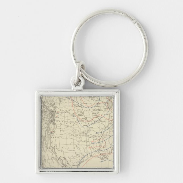 Chaveiro Temperatura média dos EUA (Frente)