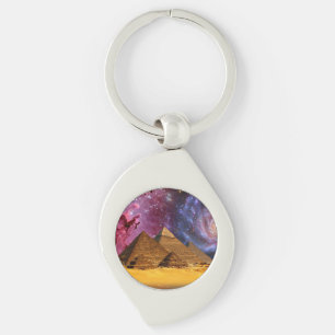 Chaveiro tempestade cósmica acima do egito