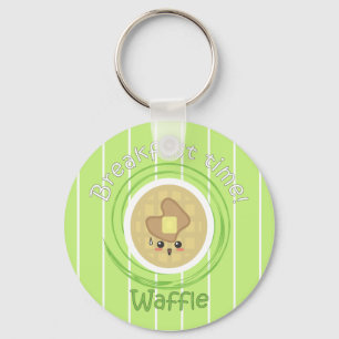 Chaveiro Tempo de pequeno almoço - Waffle