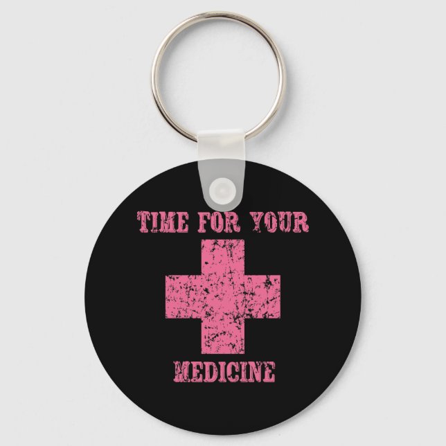 Chaveiro Tempo Rosa para o seu Medicamento (Frente)