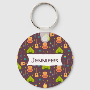 Chaveiro Tendas e Guitarras Russas de Camping