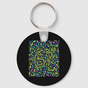 Chaveiro Tendência Geração Z Alpha Six Seven 6 7 _6
