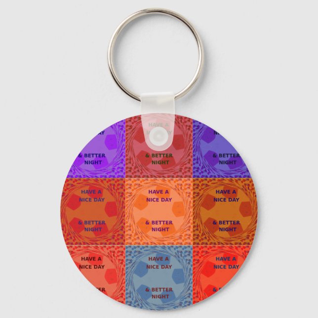 Chaveiro Tenha cores de belo dia (Frente)