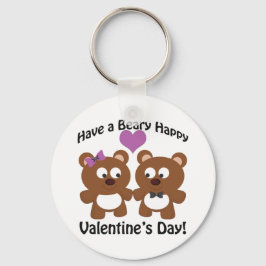 Chaveiro Tenha um Feliz dia de os namorados Beary!