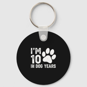 Chaveiro Tenho 10 em anos de cachorro