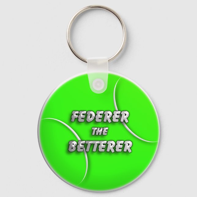Chaveiro Tênis Ball - Federer o Melhor (Frente)