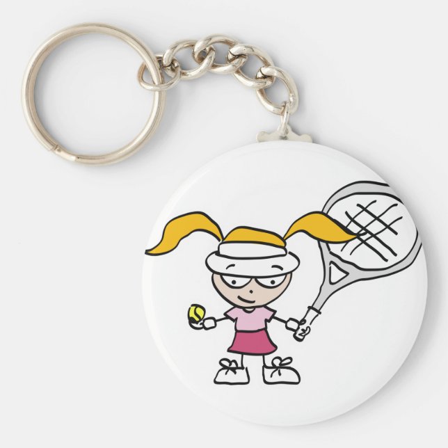 Chaveiro Tênis com presentes e cartas com uma garota de des (Frente)