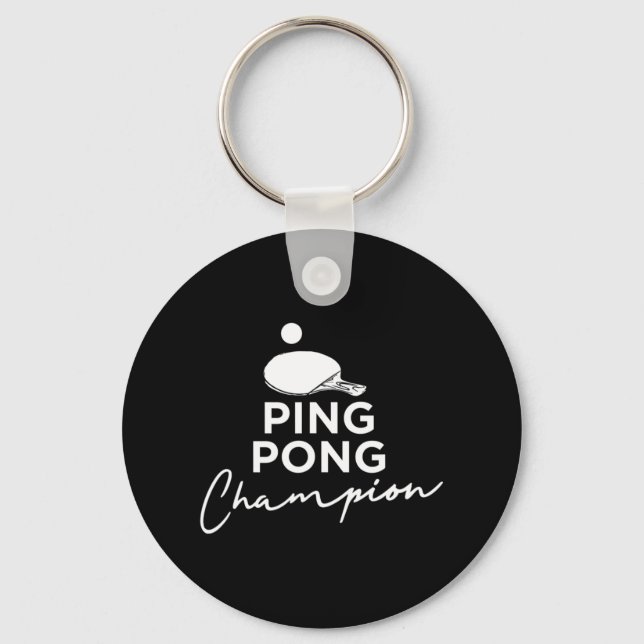 Chaveiro Tênis de Mesa de campeão de pinos (Frente)