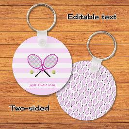 Chaveiro Tênis personalizado com striping rosa