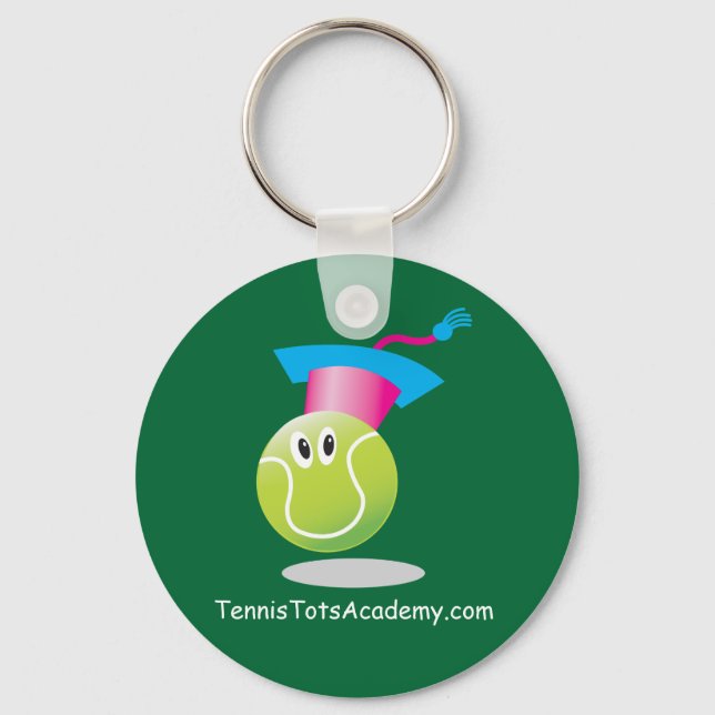 Chaveiro Tênis Tots Academy_Bouncee_personalizado_on verde (Frente)