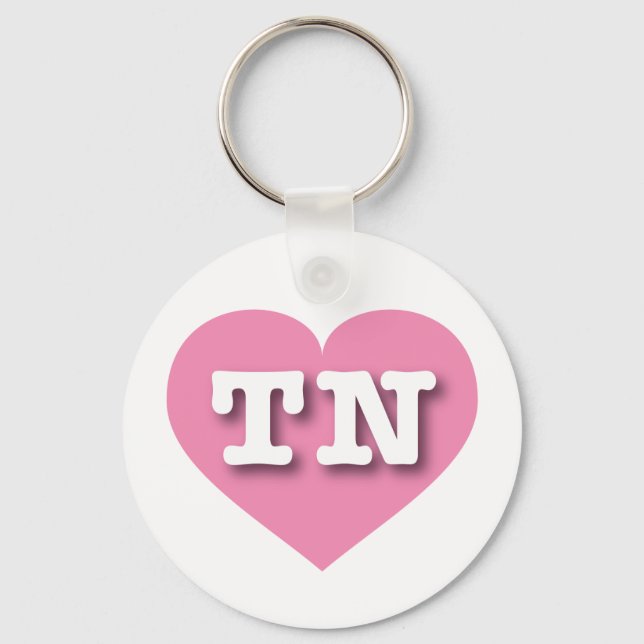 Chaveiro Tennessee Pink Heart - Adoro TN (Frente)