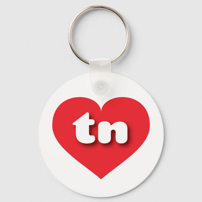 Chaveiro Tennessee Red Heart - Eu amo tn (Frente)