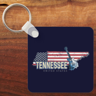 Chaveiro Tennessee United States Retro State Vintage EUA