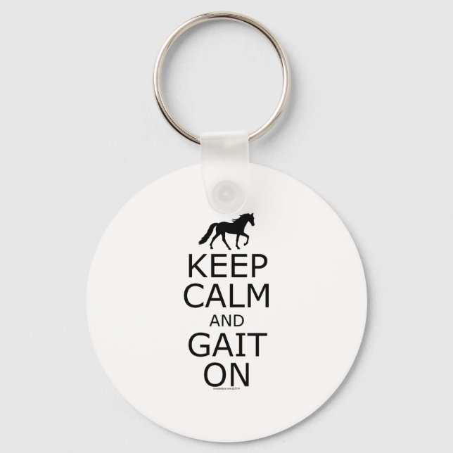 Chaveiro Tennessee Walker mantém a calma (Frente)