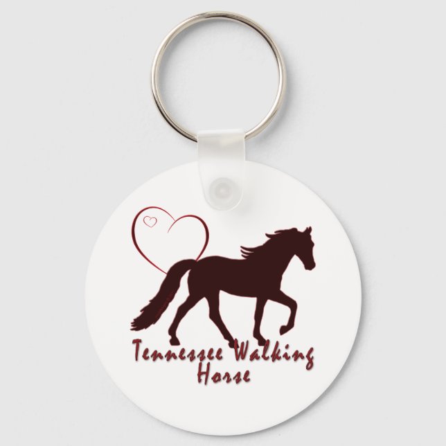 Chaveiro Tennessee Walking Horse Hearts (Frente)
