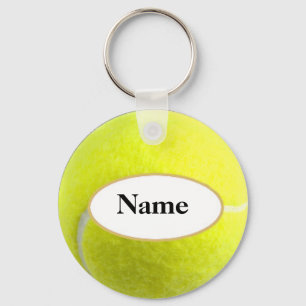 Chaveiro tennisball com seu nome nele