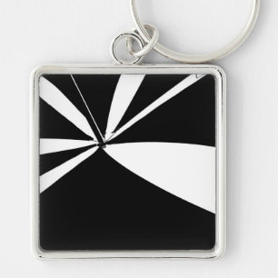 Chaveiro Tent preto-e-branco