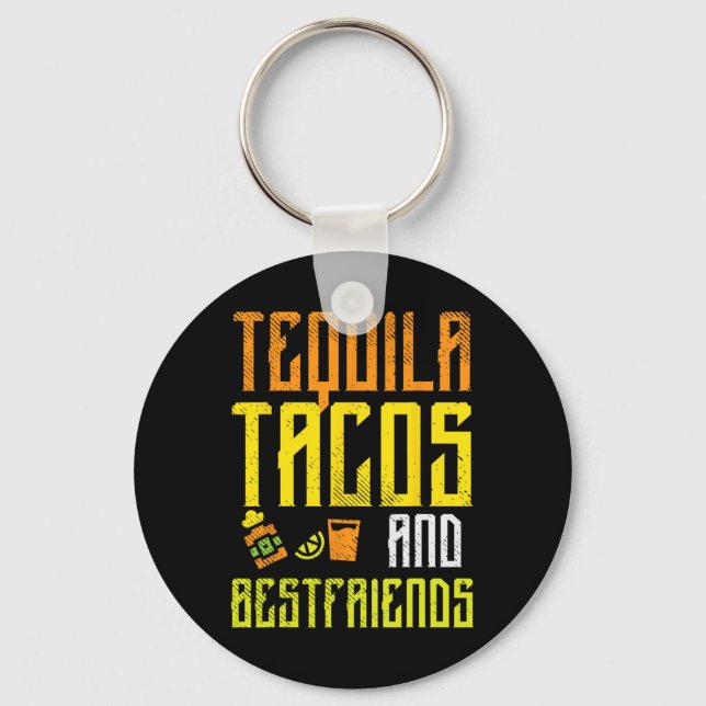 Chaveiro Tequila Tacos Bestamigos Funny Cinco De Mayo Drin (Frente)