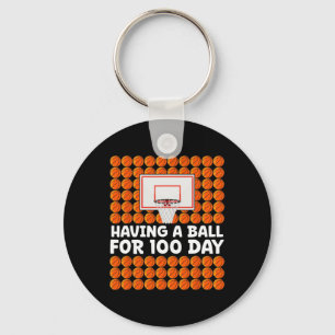 Chaveiro Ter Uma Bola Por 100 Dias De Basquete Escolar 10