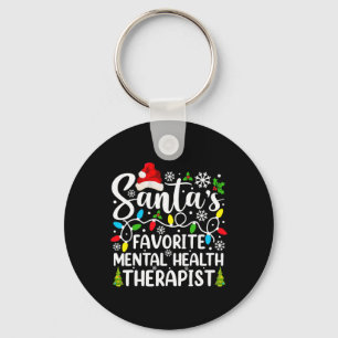 Chaveiro Terapeuta De Saúde Mental Favorito Do Papai Noel E