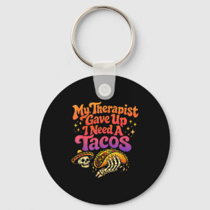 Chaveiro Terapeuta desistiu preciso tacos esqueleto engraça