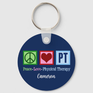 Chaveiro Terapêutica Física Azul Personalizada