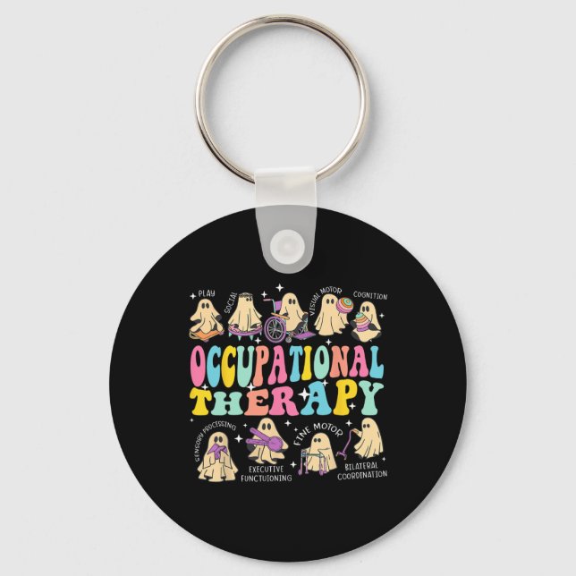 Chaveiro Terapêutica Ocupacional Halloween Spooky (Frente)