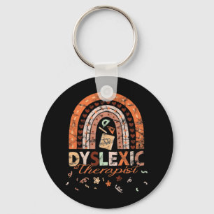 Chaveiro Terapêutica Vintage Arco-Íris Dislexia Awarenes 1
