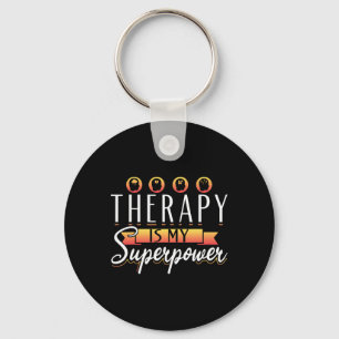 Chaveiro Terapia de Apoio Terapia É Meu Superpoder