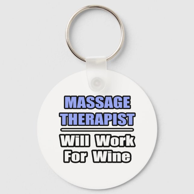 Chaveiro Terapia De Massagem... Trabalhará Para Vinho. (Frente)