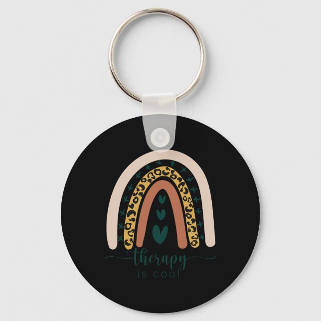 Chaveiro Terapia é consciência mental Legal Rainbow Le (Frente)