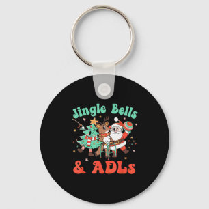 Chaveiro Terapia Ocupacional Rena de Natal Papai Noel Adls