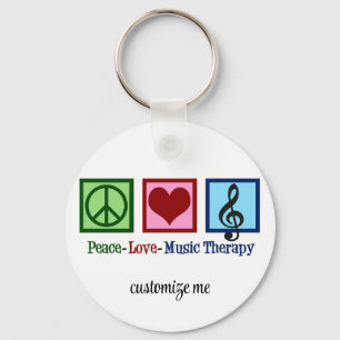 Chaveiro Terapista Personalizado de Terapia Musical Peace L