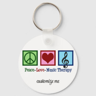 Chaveiro Terapista Personalizado de Terapia Musical Peace L