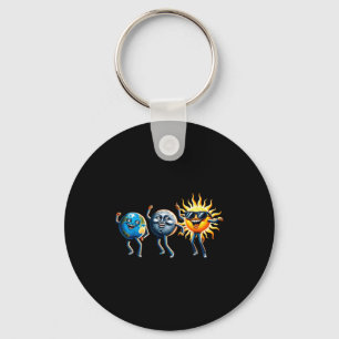 Chaveiro Terra Dançante Lua Sol Eclipse Total Solar Engraça