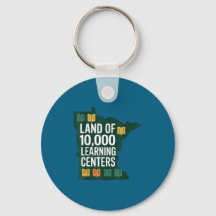 Chaveiro Terra de 10.000 Centros de Aprendizagem de Qualida