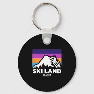 Chaveiro Terra de Esqui Fairbanks Alasca Esqui Snowboard Fa