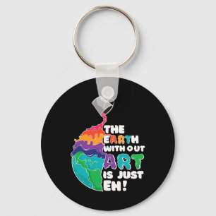Chaveiro Terra Sem Arte É Apenas Eh - Arte Planeta - Terra