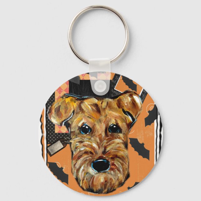 CHAVEIRO TERRIER AIREDALE (Frente)