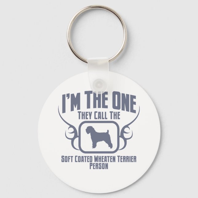 Chaveiro Terrier com revestimento suave (Frente)