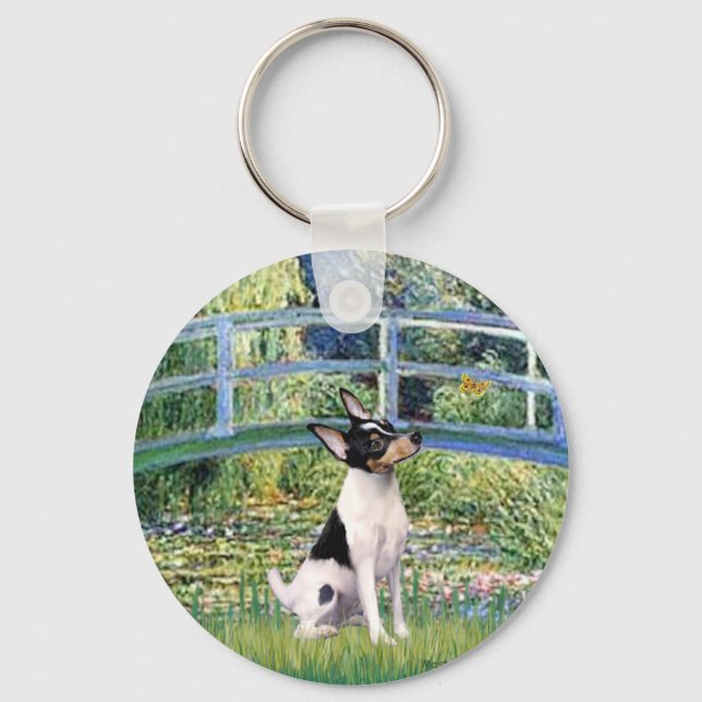 Chaveiro Terrier de Raposa de Brinquedo - Ponte (Frente)
