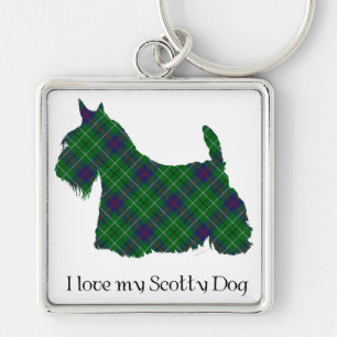 Chaveiro Terrier Escocês Duncan Tartan